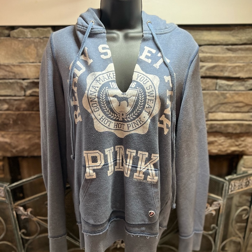 Vintage PINK hoodie Small